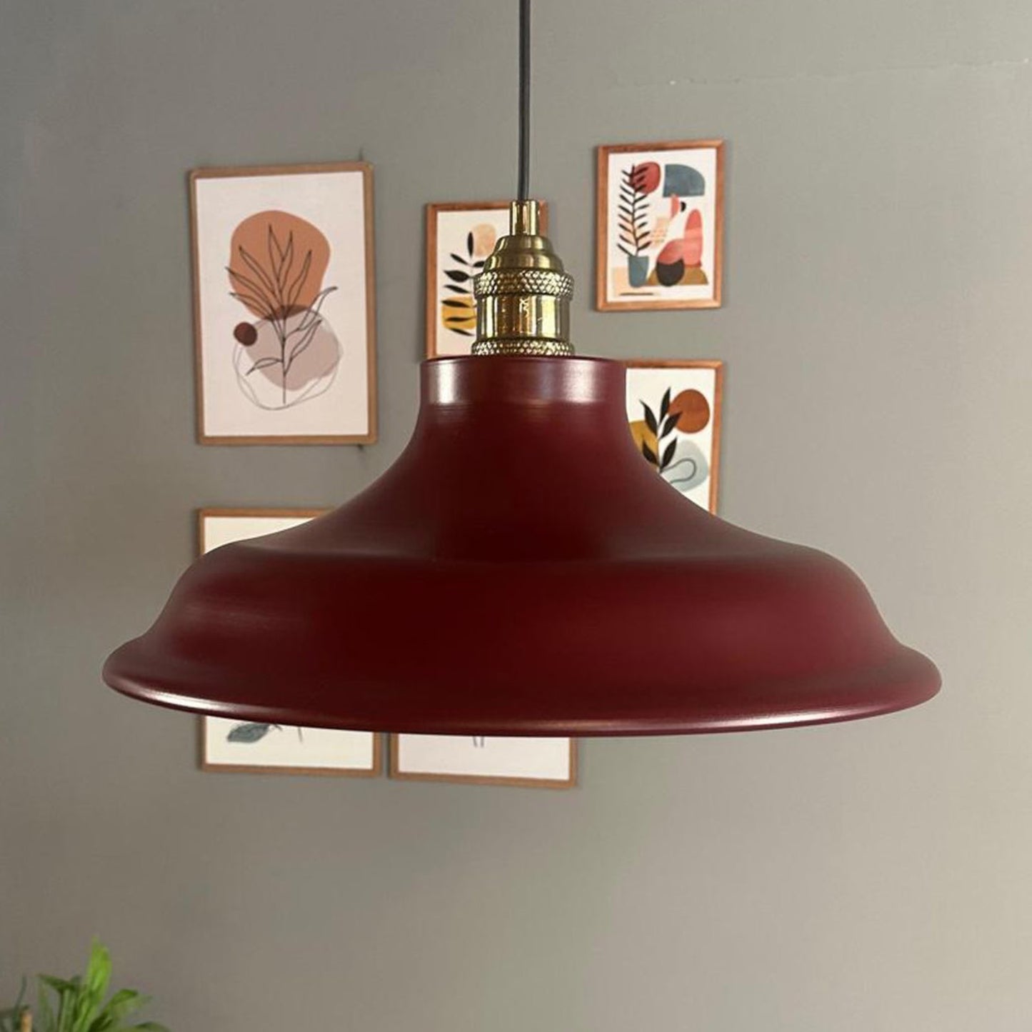 Pendelleuchte Bergo Tulpe Ø40 cm, Metall Hängelampe