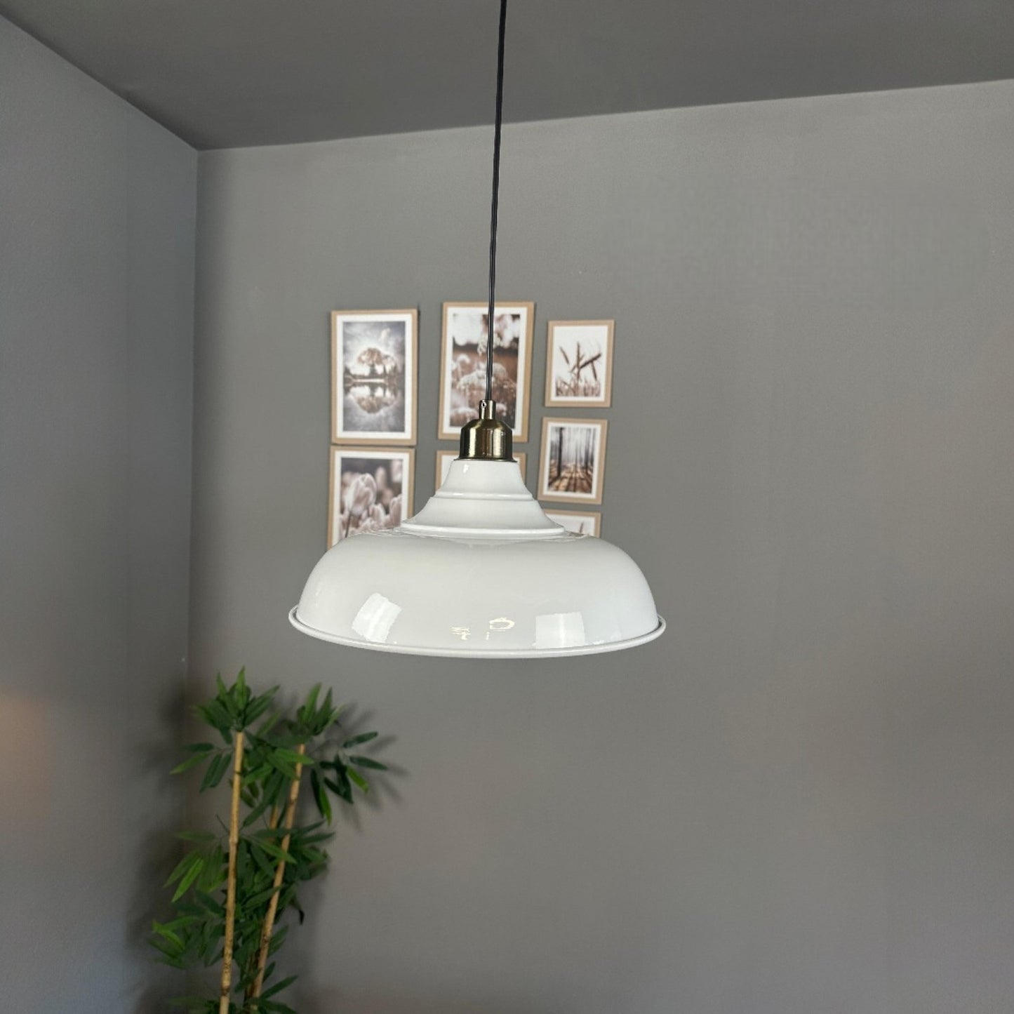 Pendelleuchte Nota Halbe Tulpe Ø31 cm, Metall Hängelampe