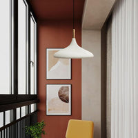 Pendelleuchte Metall Lampe I Champion I Holz Ø35 cm Metall E27 Hängelampe