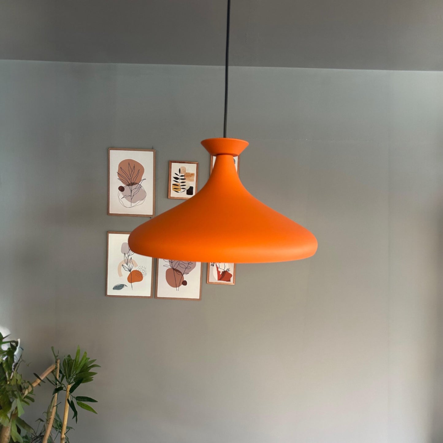 Pendelleuchte Champion Platte Metall, Modern Hängelampe ohne Leuchtmittel