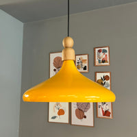 LED Pendelleuchte Perle Holz Metall Ø35 cm, E27, Modern Pendelleuchte