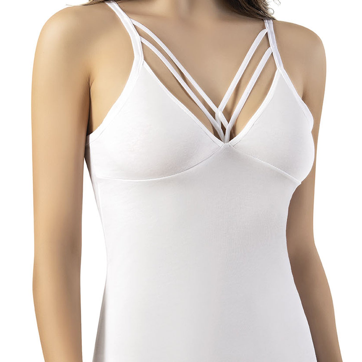 Bustier blanc, débardeur, soutien-gorge de sport tricoté, maillot de corps tricoté extensible avec sous-vêtements à col licou pour femmes