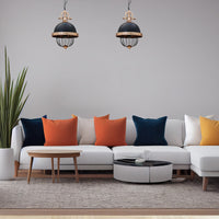 Pendelleuchte Richae Wohnzimmerlampe Hängelampe 35cm E27 Pendelleuchte Schwarz