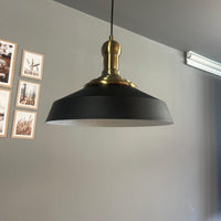 Pendelleuchte Lema Schwarz Knob Ø37,5 cm, Metall Hängelampe