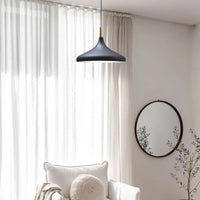 Pendelleuchte Metall Lampe I Champion I Holz Ø35 cm Metall E27 Hängelampe