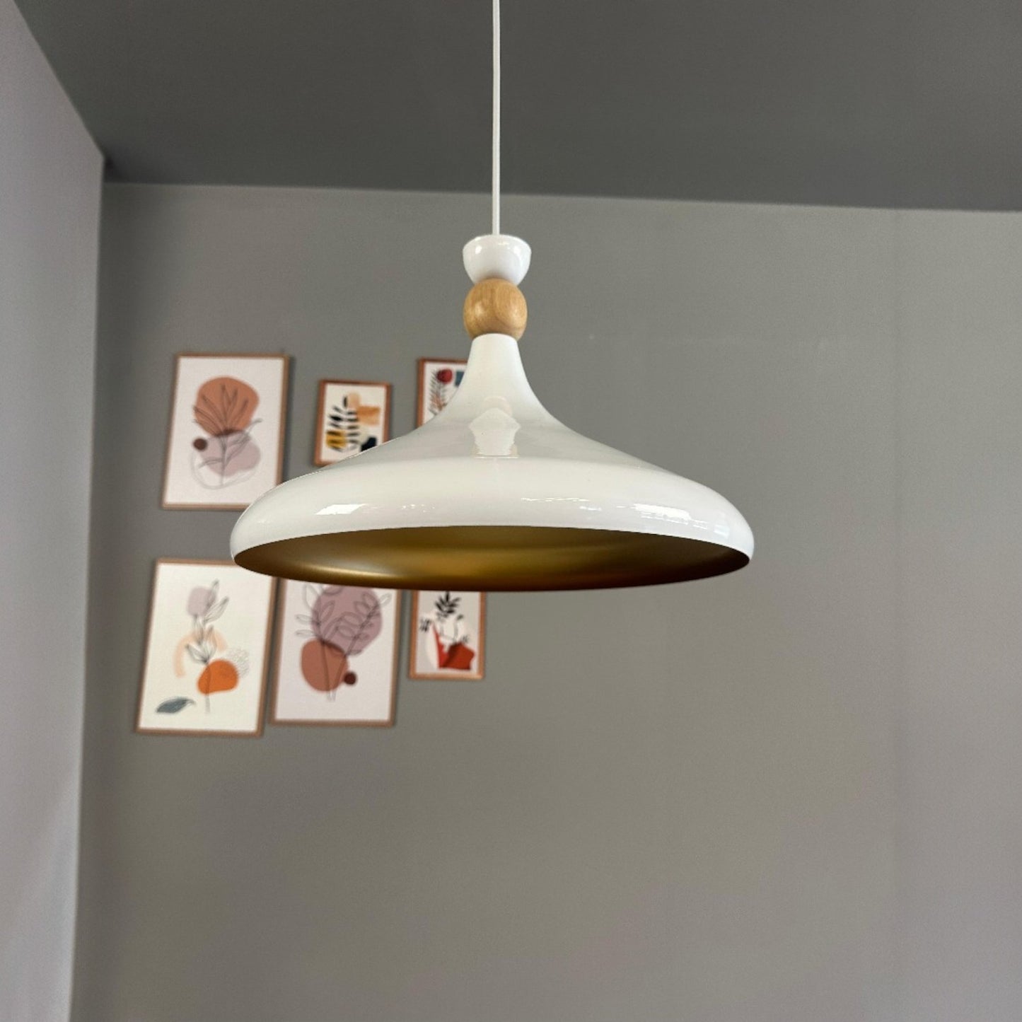 Pendelleuchte Ø35 cm Metall E27 Moderne Lampe, Ohne Leuchtmittel