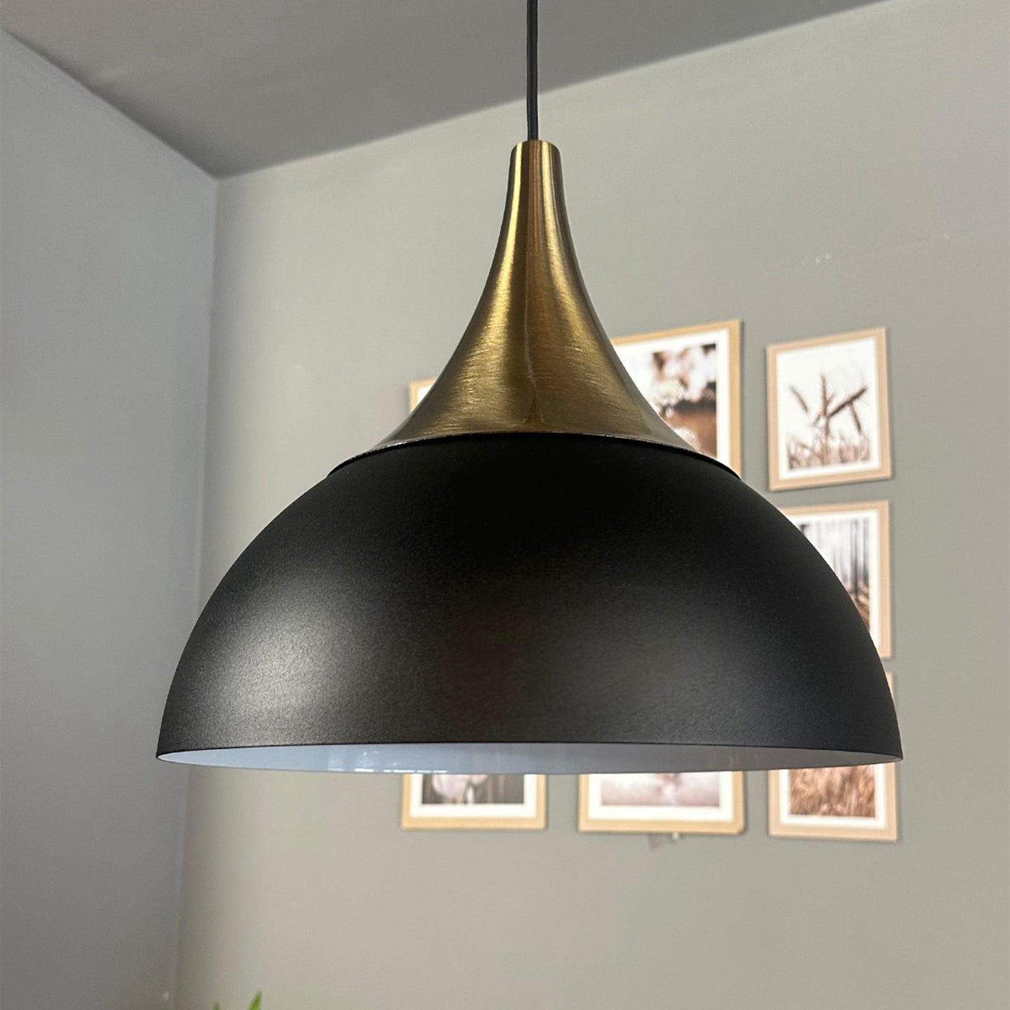 Pendelleuchte Yimpi Metall Ø30 cm, E27, Moderne Pendelleuchte