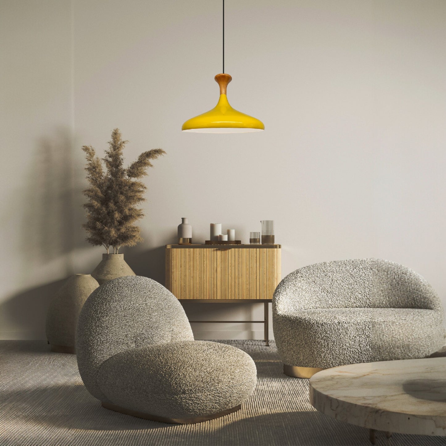 Pendelleuchte Champion Pendelleuchte aus Holz, 35 cm Hängelampe Metall E27