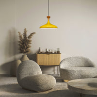 Pendelleuchte Champion Pendelleuchte aus Holz, 35 cm Hängelampe Metall E27