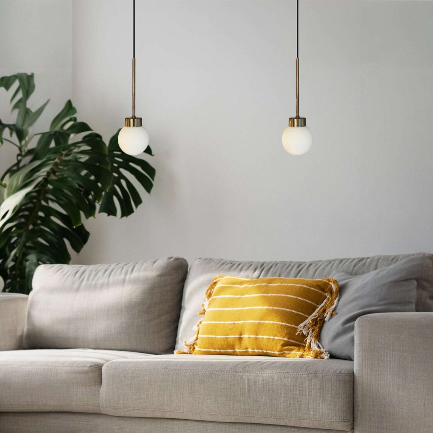 Pendelleuchte Pendelleuchte Petite Glas, Retro Hängelampe ohne Leuchtmittel