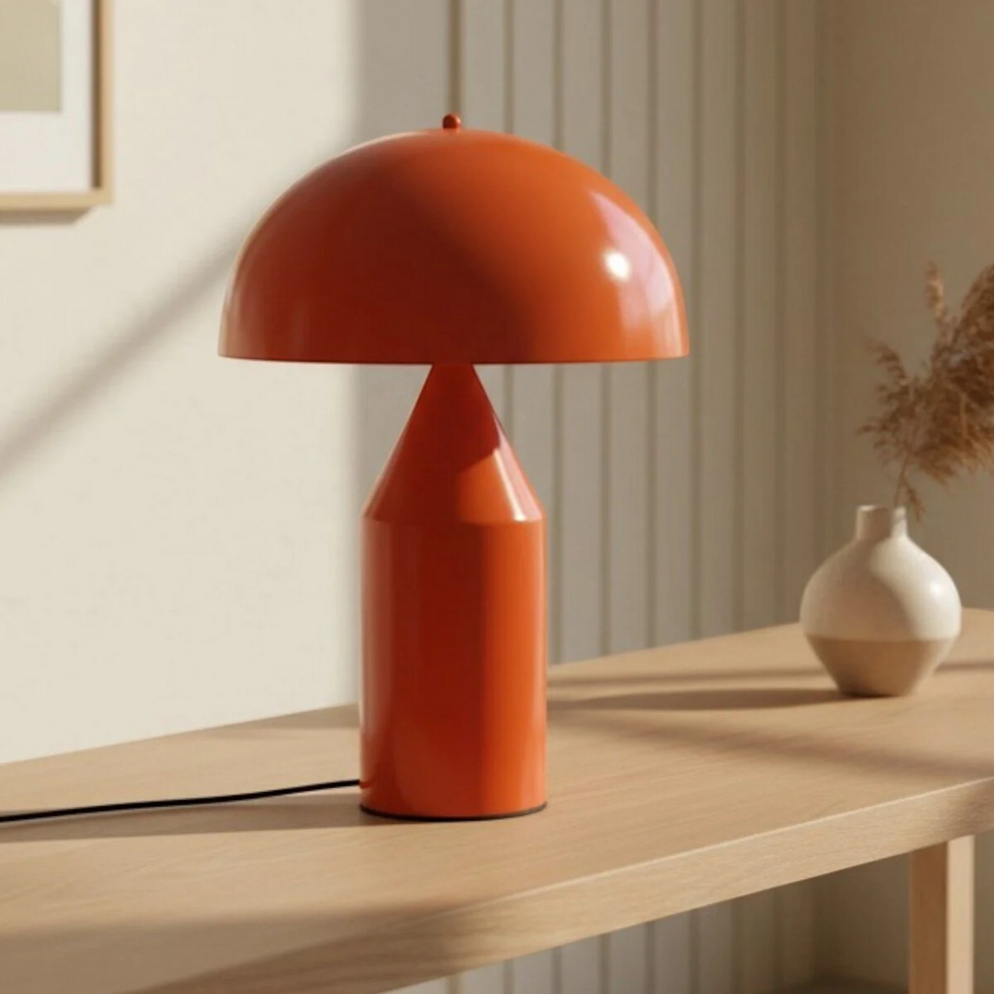 Pilz Tischlampe Metall