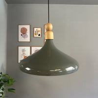 LED Pendelleuchte Perle Holz Metall Ø35 cm, E27, Modern Pendelleuchte