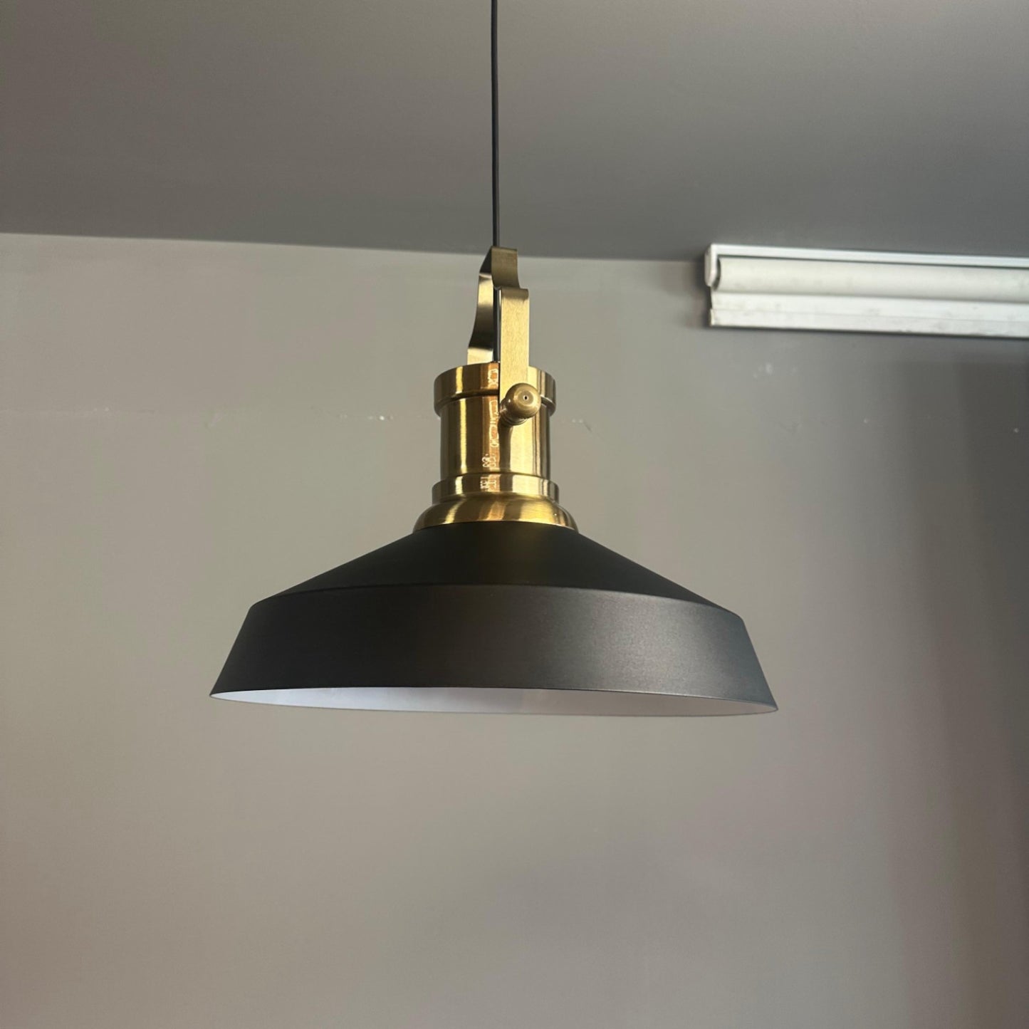 Pendelleuchte Lema Ø37,5 cm, Metall Hängelampe ohne Leuchtmittel