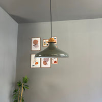 Pendelleuchte Champion J Holz Metall Ø35cm, Modern Hängelampe