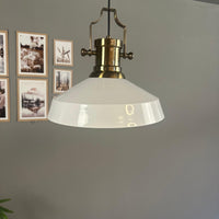 Pendelleuchte Lema Ø37,5 cm, Metall Hängelampe ohne Leuchtmittel