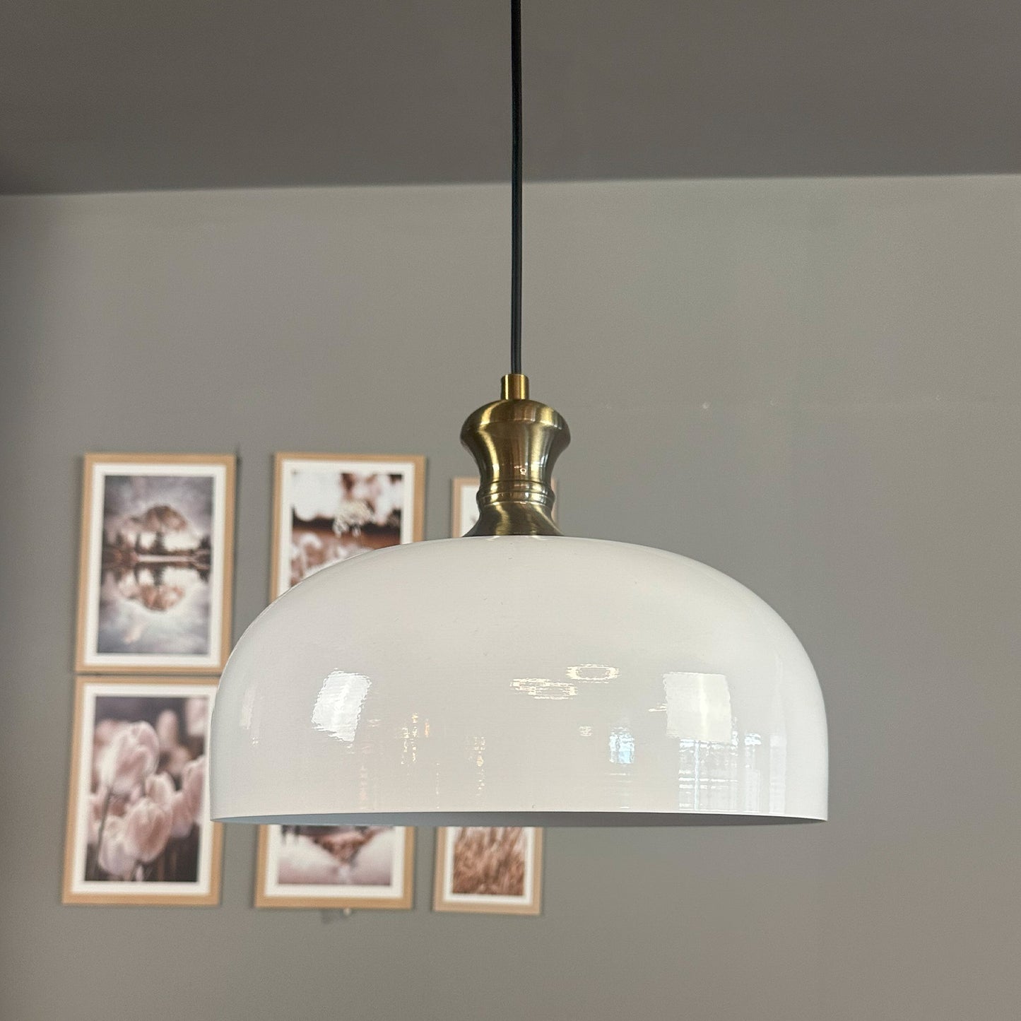 Pendelleuchte Rocha Knob Ø30 cm, Metall Hängelampe