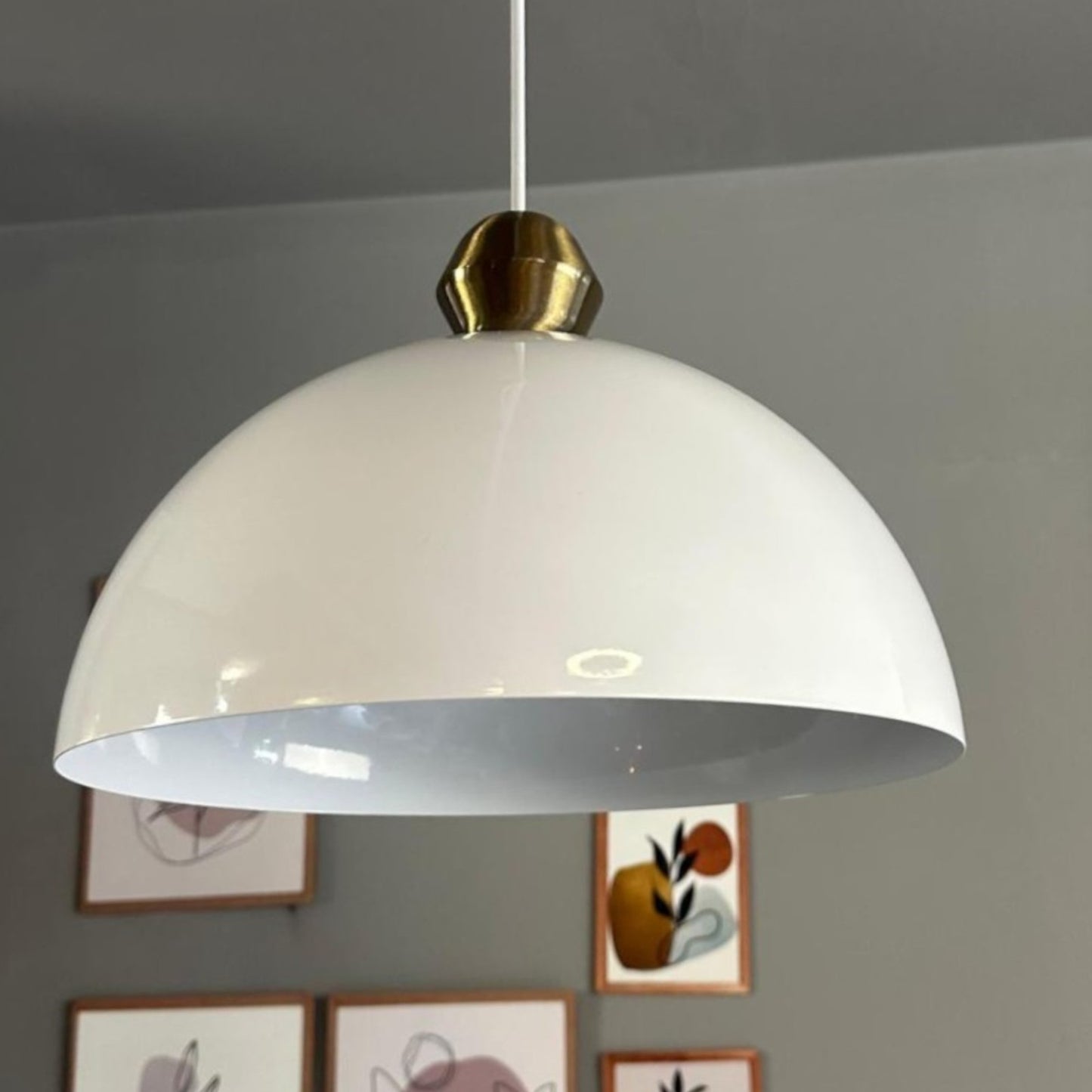 Pendelleuchte Yimpi Wulst Metall Ø30cm, Modern Hängelampe