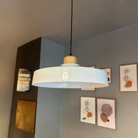 Pendelleuchte Ace Holz Vintage, Industrial aus Metall Holz E27, Hängelampe