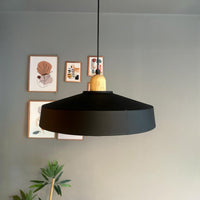 Pendelleuchte Ace Holz Vintage, Industrial aus Metall Holz E27 Hängelampe