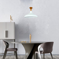 Pendelleuchte Bamyum Pendelleuchte Champion 35cm Metall Weiss-Innen Weiss E27 Lampe