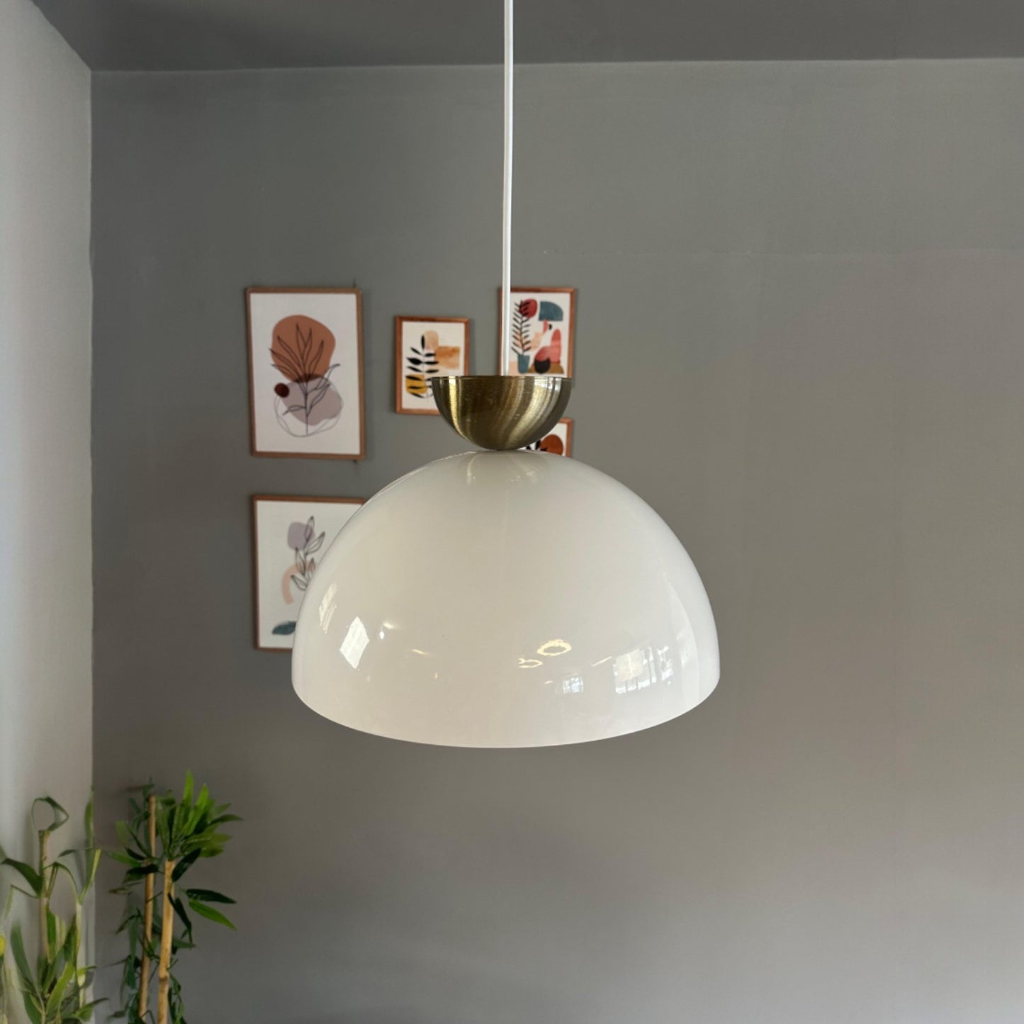 Pendelleuchte Metall Yimpi Wulst Holz Metall