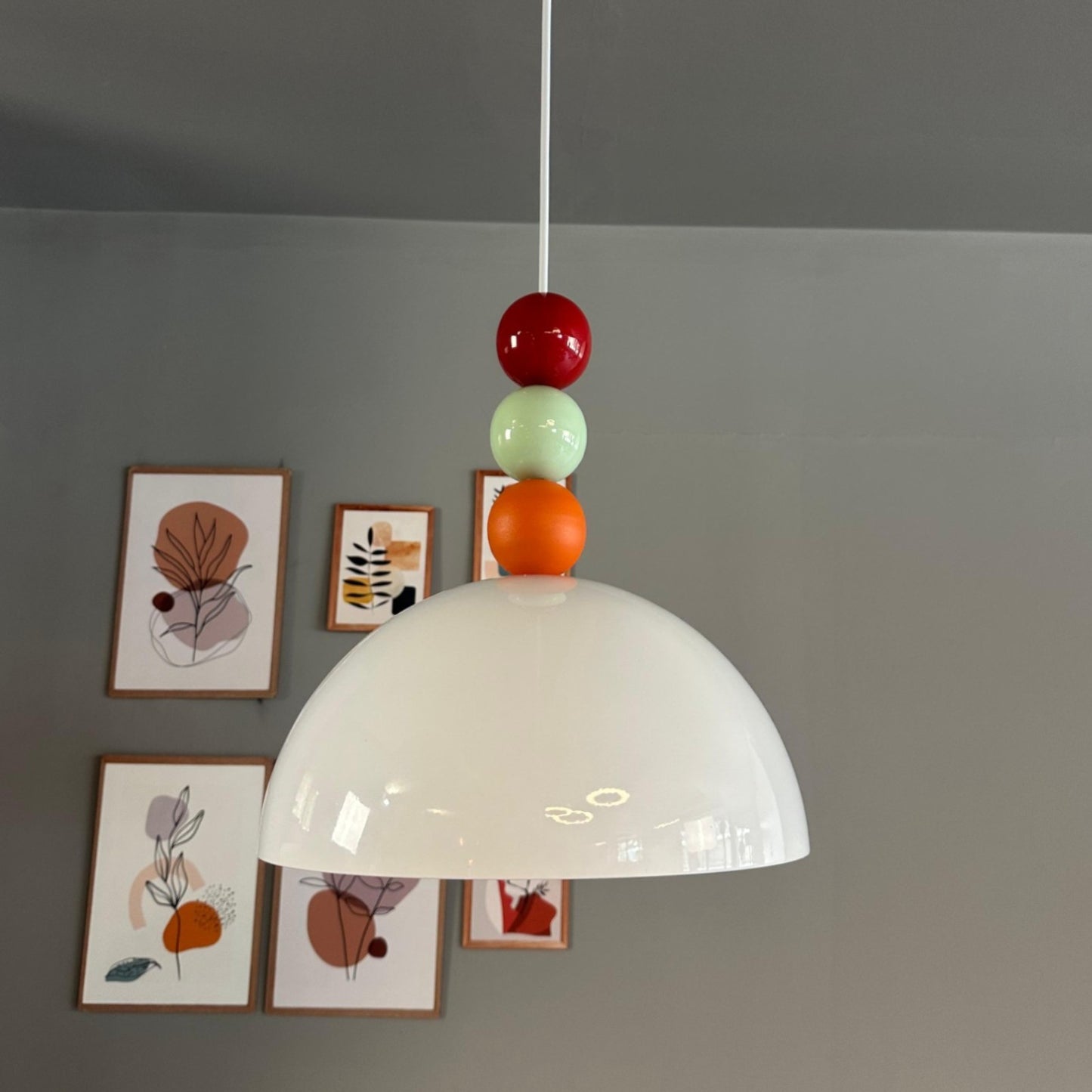 Pendelleuchte Yimpi Wulst Metall Ø30cm, Modern Hängelampe