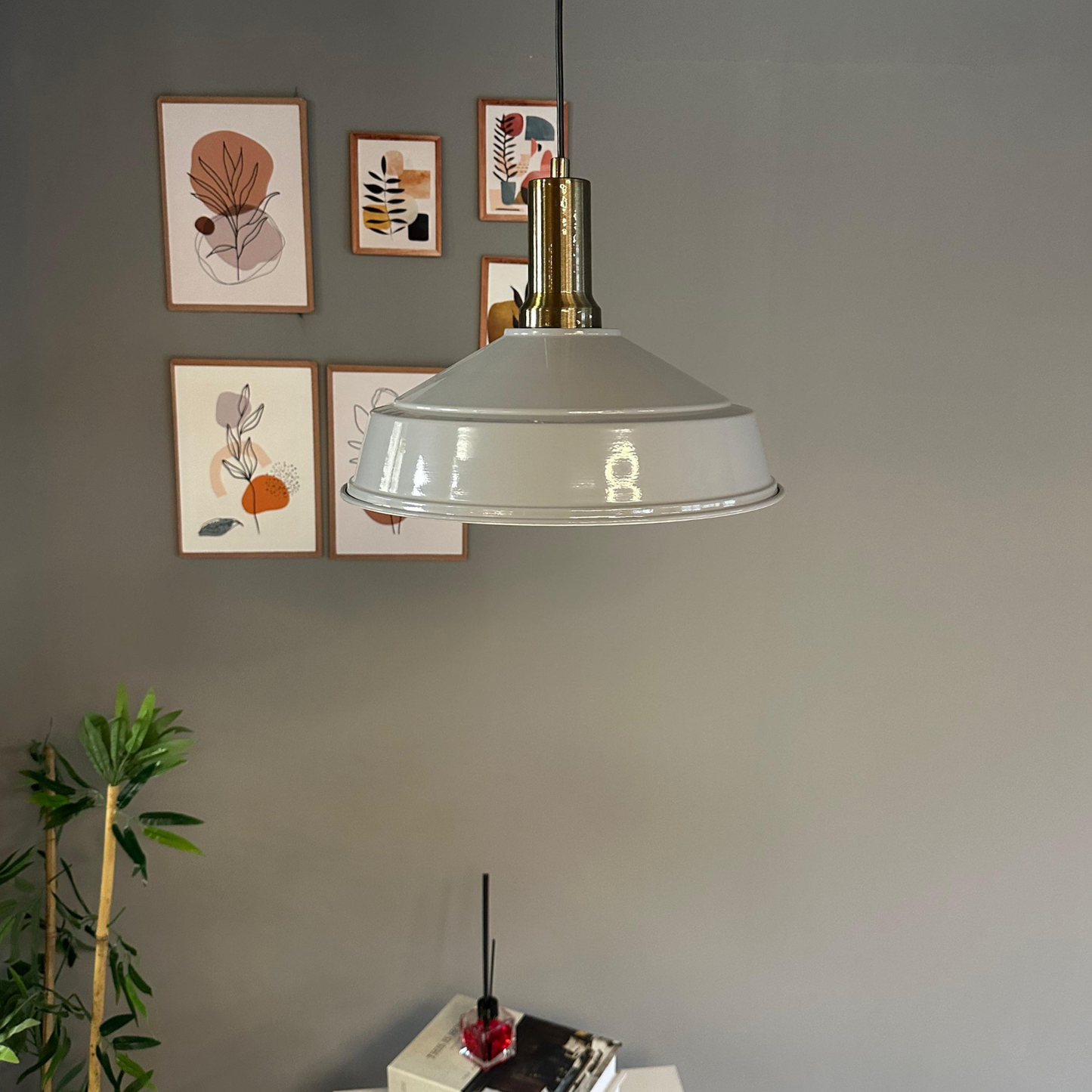 Pendelleuchte Carmelo Fackel Ø35 cm, Metall Hängelampe