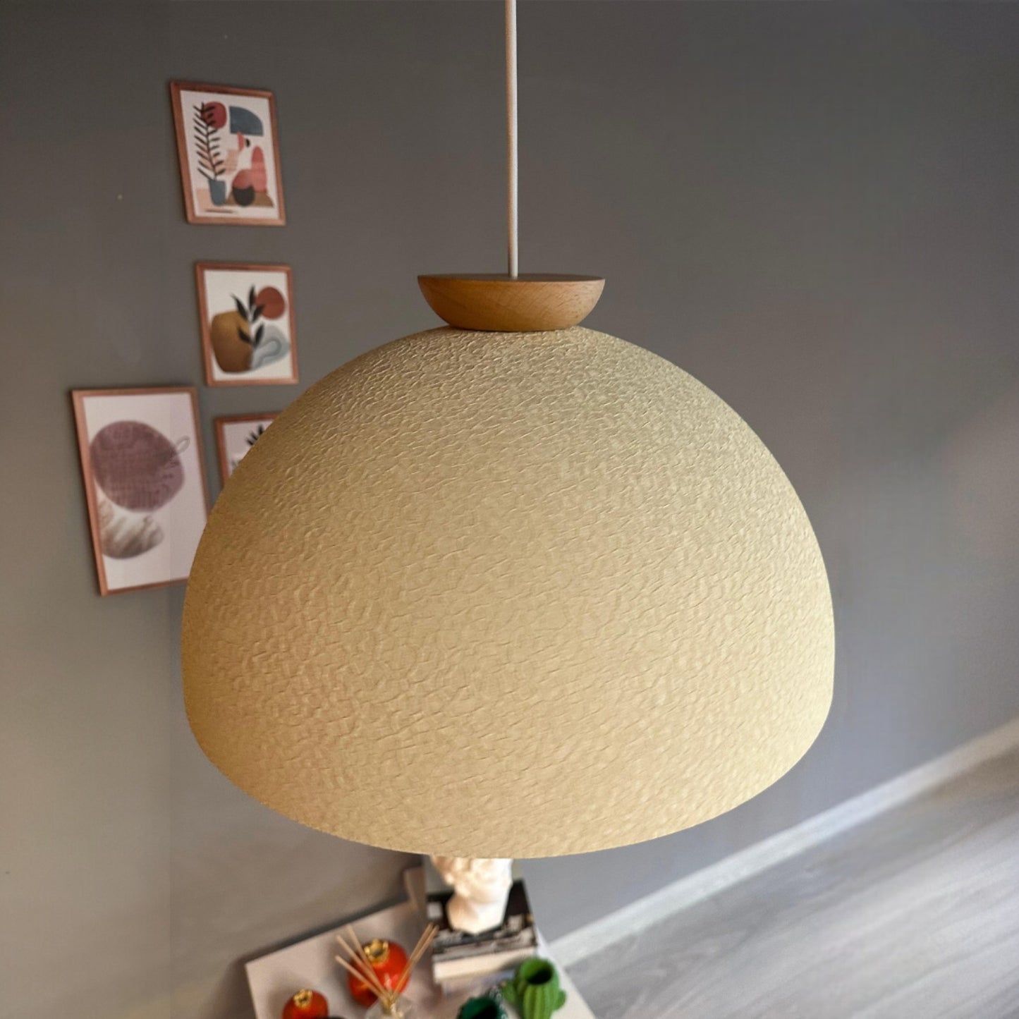 Pendelleuchte Linate Ø40 cm, Texturiert Metall Hängelampe