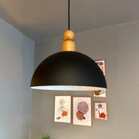 Pendelleuchte Yimpi Wulst Holz Metall