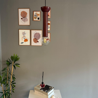 Pendelleuchte Mika Platte Metall, Modern Hängelampe