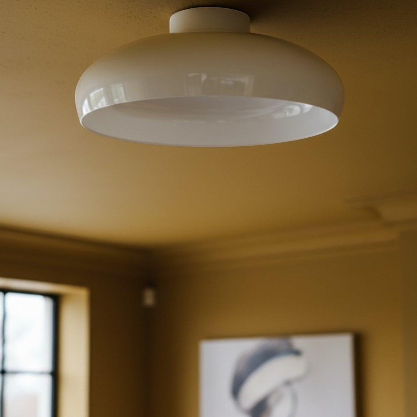 Plafonnier en métal avec 1 lampe