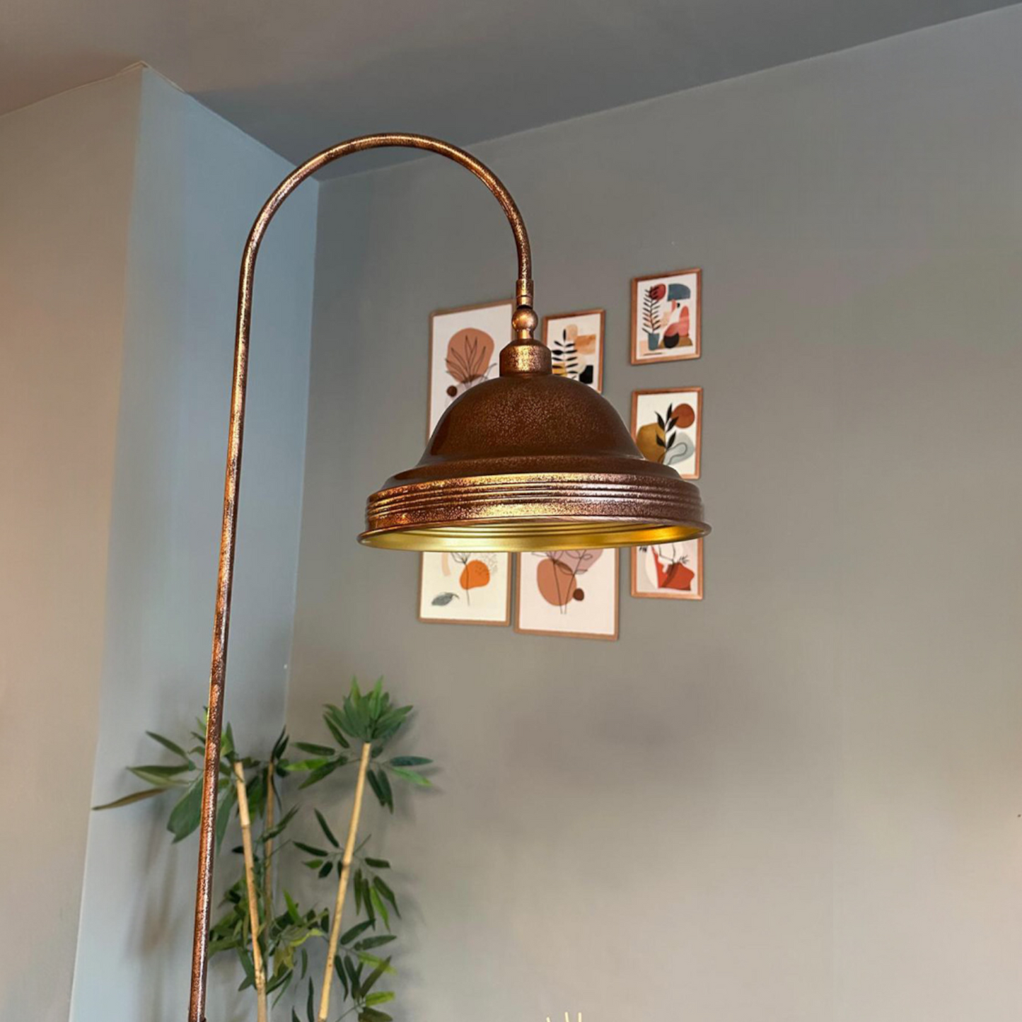 Stehlampe Bronel Schatten Ufo Kopf Moderne Dekorative Metall Stehlampe