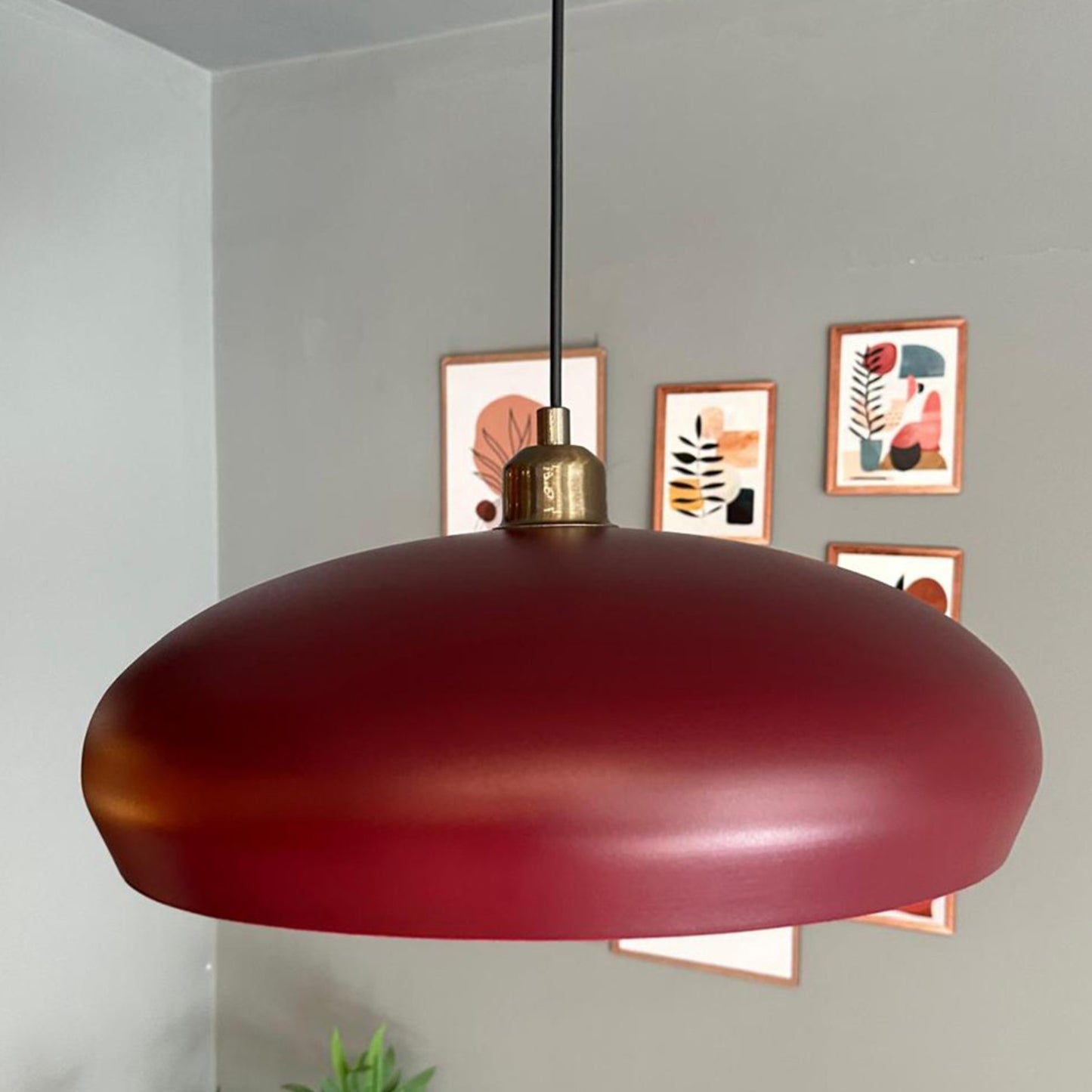 Pendelleuchte Estrela Halbe Tulpe Metall, Modern Hängelampe