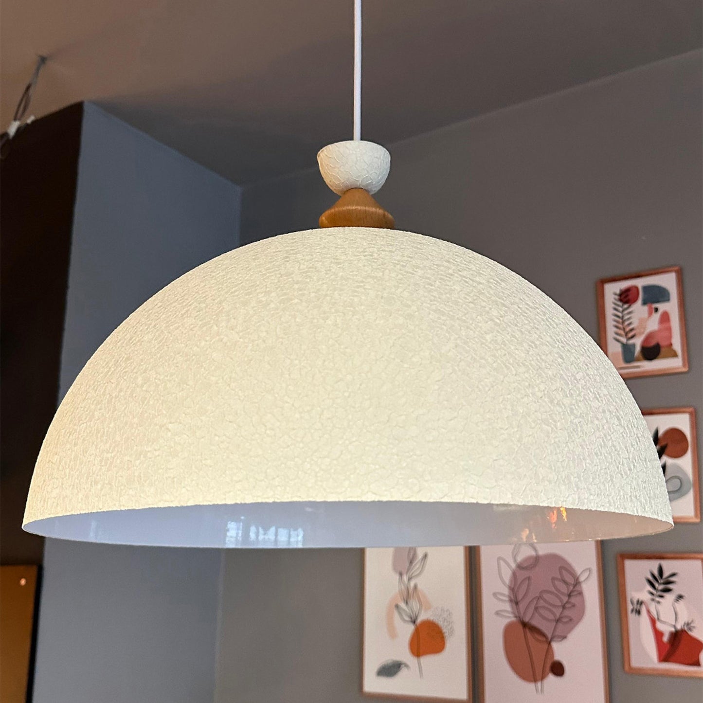 Pendelleuchte Linate Ø40 cm, Texturiert Metall Hängelampe