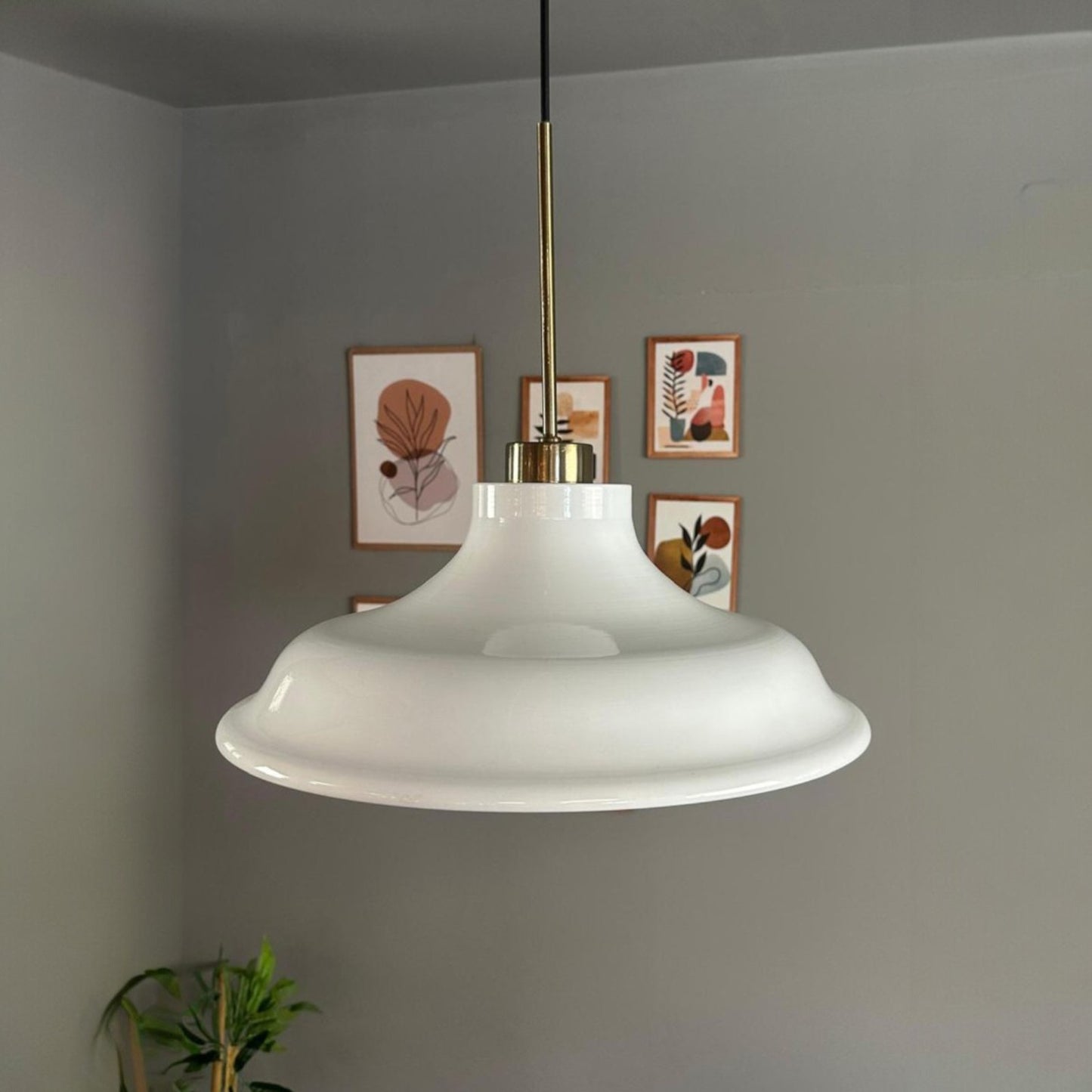 Pendelleuchte Bergo Dünn Ø40 cm, Metall Hängelampe