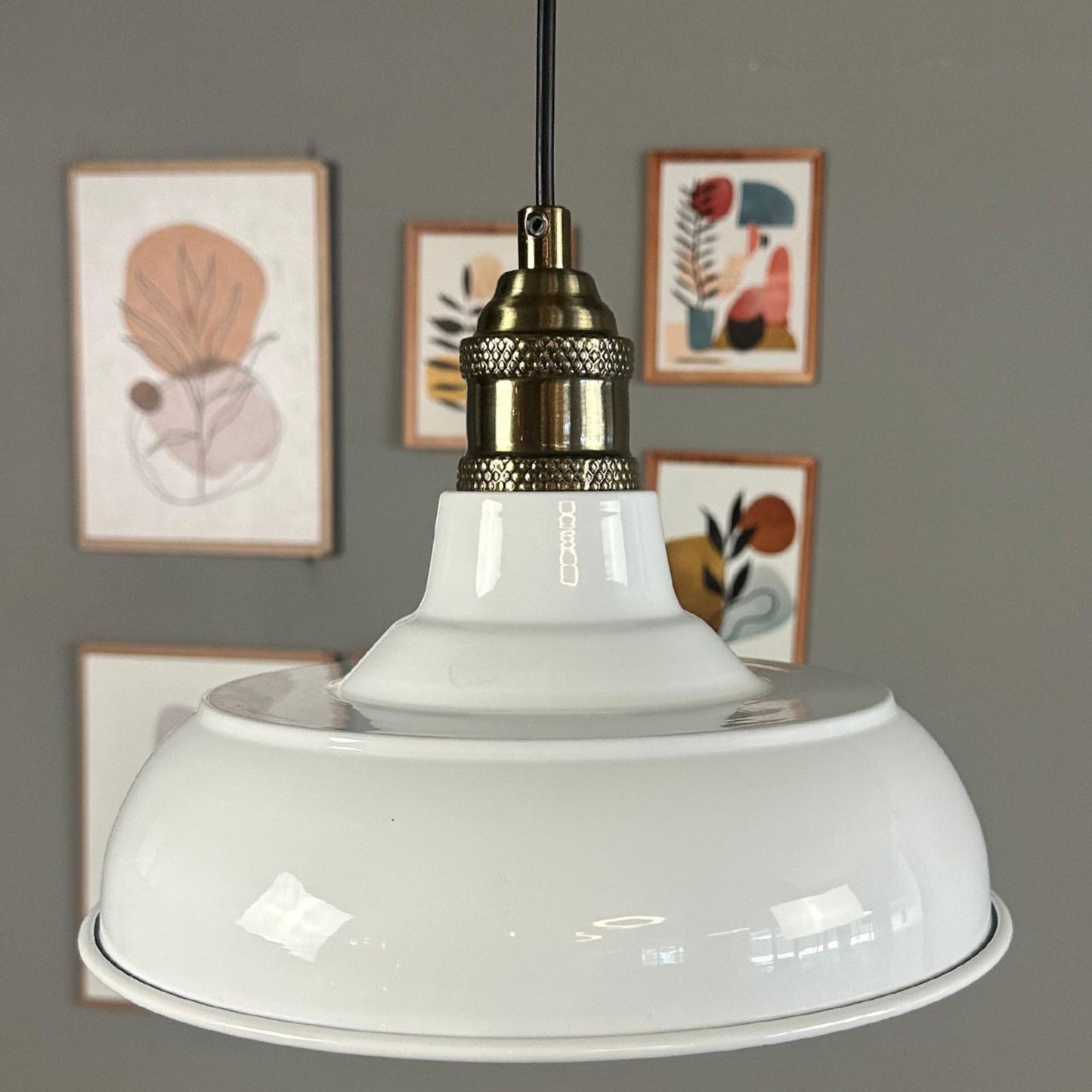 Pendelleuchte Veluna Metall Ø26cm, Modern Hängelampe