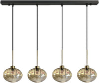 Pendelleuchte Solvia Vintage Glas, 25 cm Retro-Hängelampe