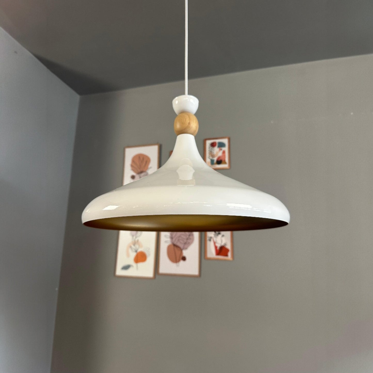 Pendelleuchte Ø35 cm Metall E27 Moderne Lampe, Ohne Leuchtmittel