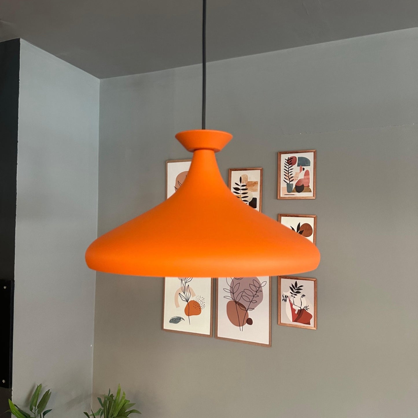 Pendelleuchte Champion Platte Metall, Modern Hängelampe ohne Leuchtmittel