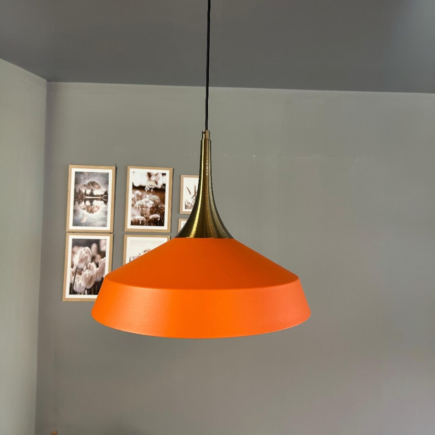 Pendelleuchte Lema Schlot Ø37,5 cm, Metall Hängelampe