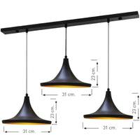 Pendelleuchte Metall Ø31cm, Modern Hängelampe