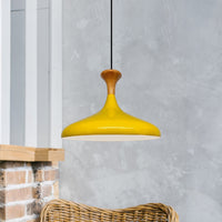 Pendelleuchte Champion Pendelleuchte aus Holz, 35 cm Hängelampe Metall E27