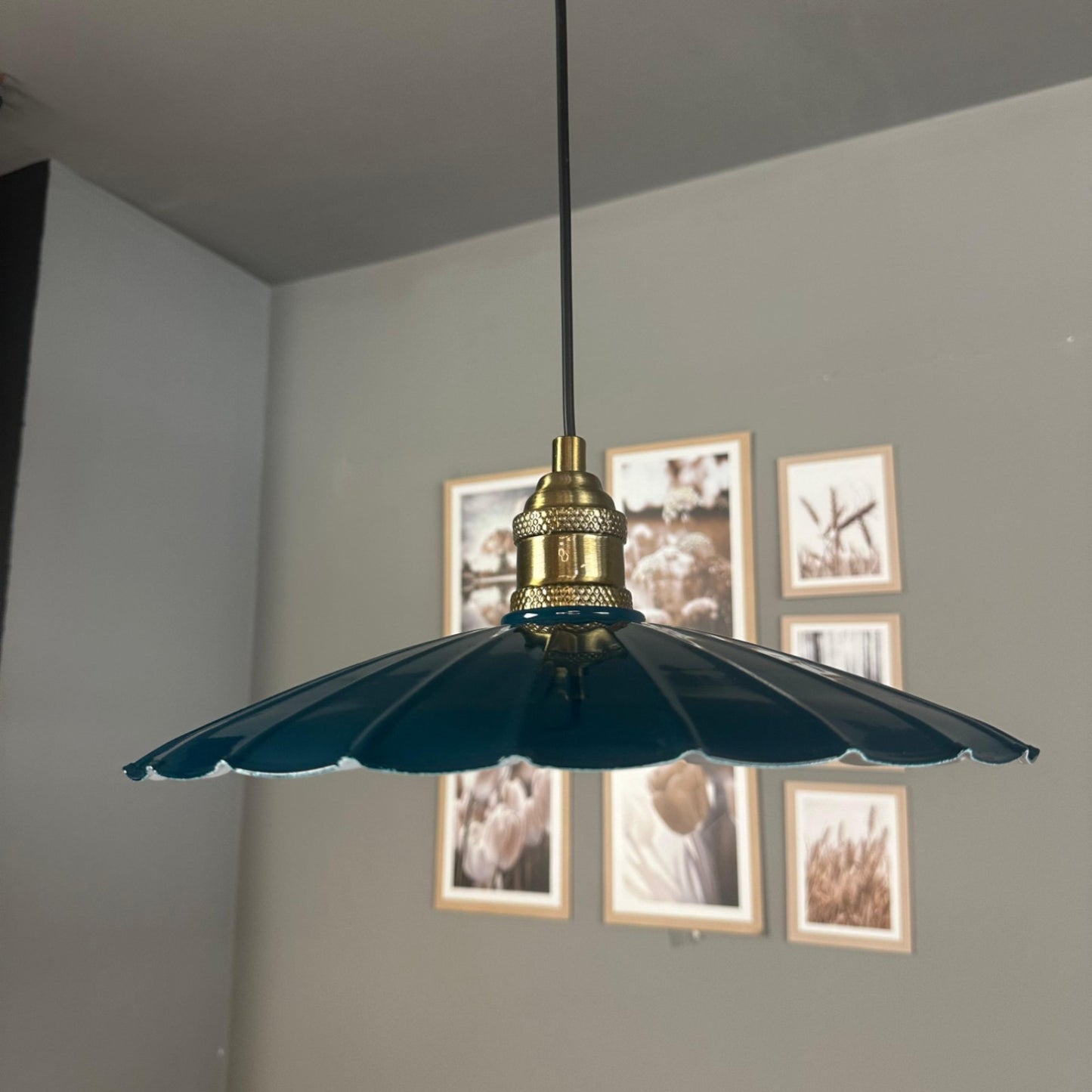 Pendelleuchte Risso Metall Ø34cm, Modern Hängelampe ohne Leuchtmittel