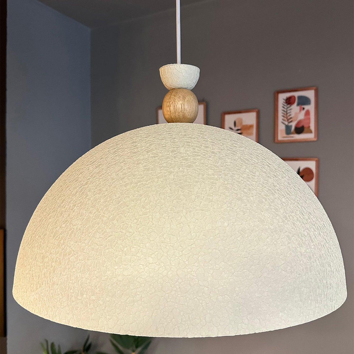 Pendelleuchte Linate Ø40 cm, Texturiert Metall Hängelampe