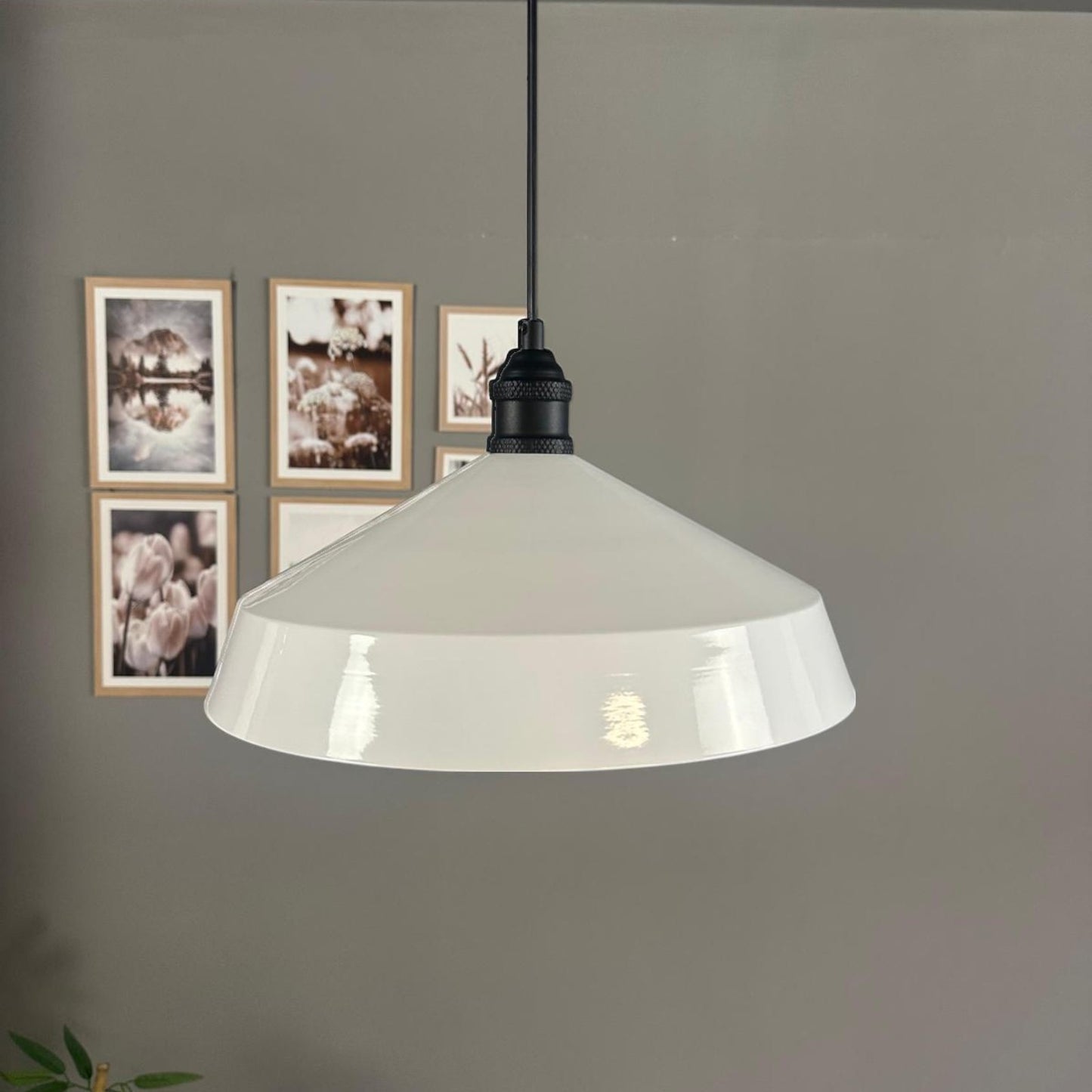 Pendelleuchte Lema Tulpe Ø37,5 cm, Metall Hängelampe