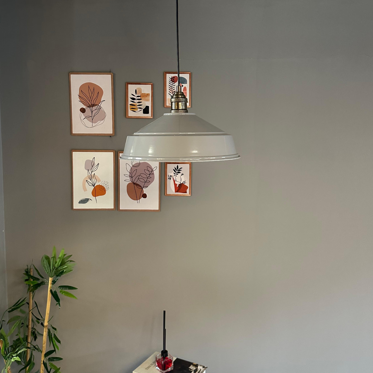 Pendelleuchte Carmelo Halbe Tulpe Ø35 cm, Metall Hängelampe ohne Leuchtmittel