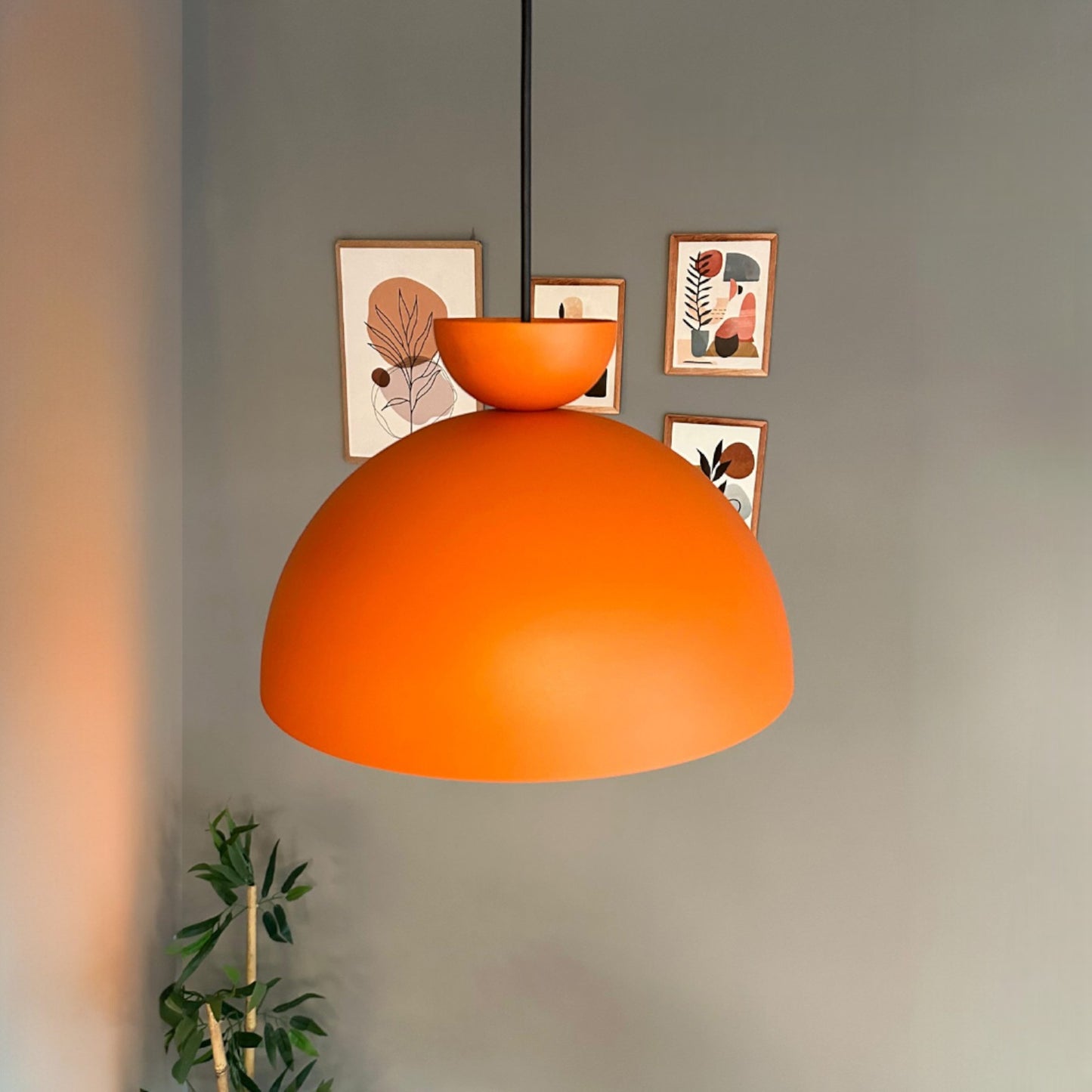 Pendelleuchte Yimpi Metall Ø30 cm, E27, Vintage Pendelleuchte ohne Leuchtmittel