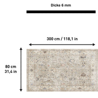 Monty Bedruckter Teppich Chenille-Druck Maschinell Hergestellt