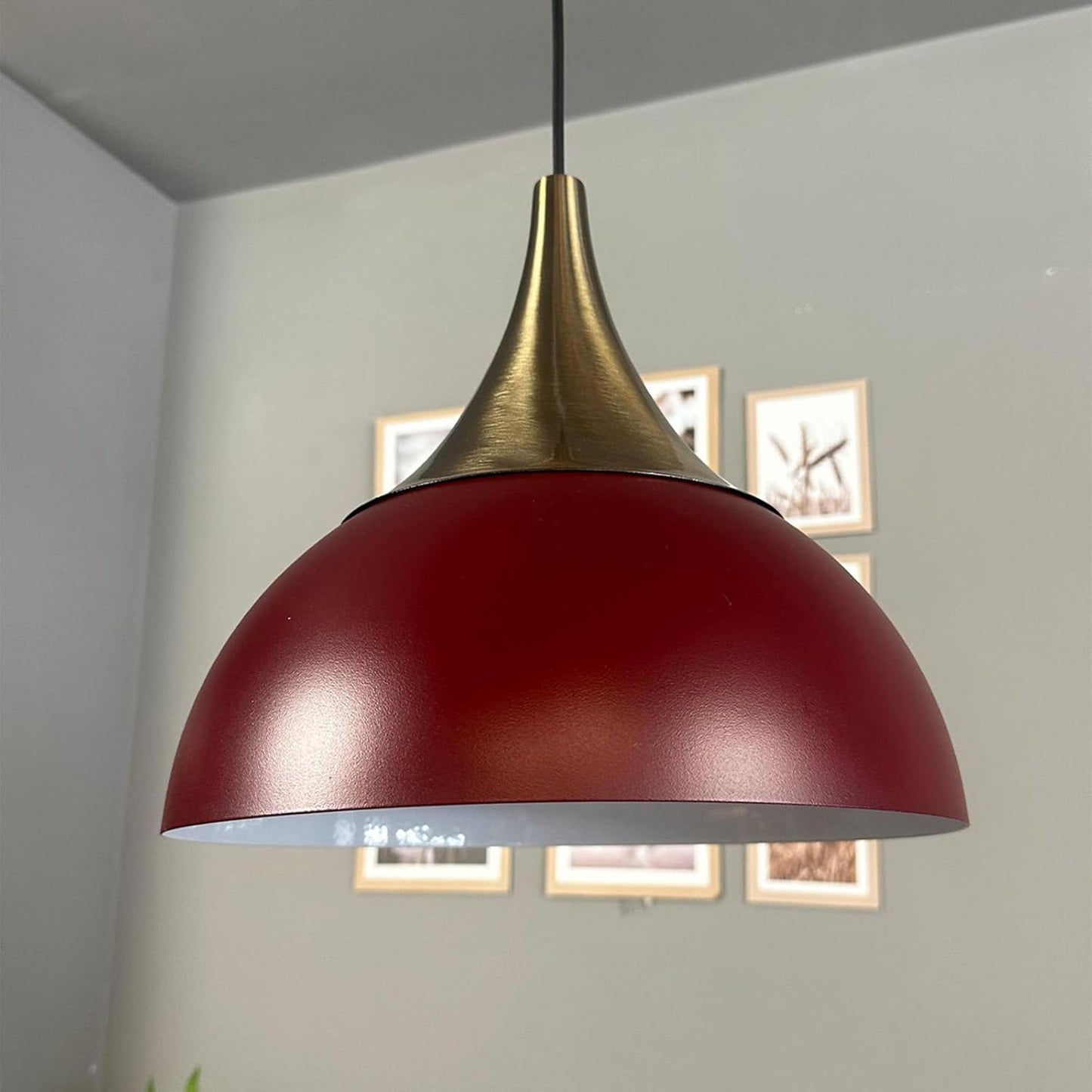 Pendelleuchte Yimpi Dome 30 cm Industrielle Hängelampe