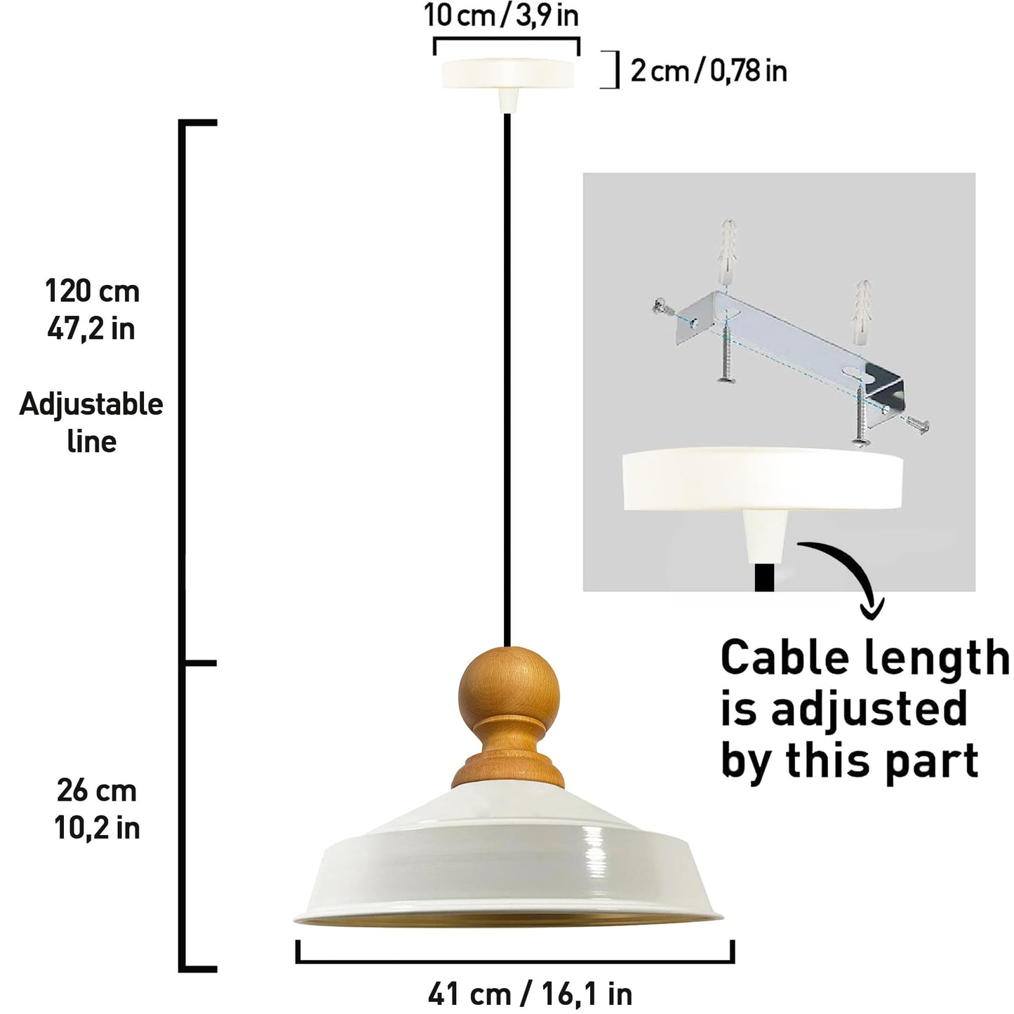 Lampada da cucina a sospensione